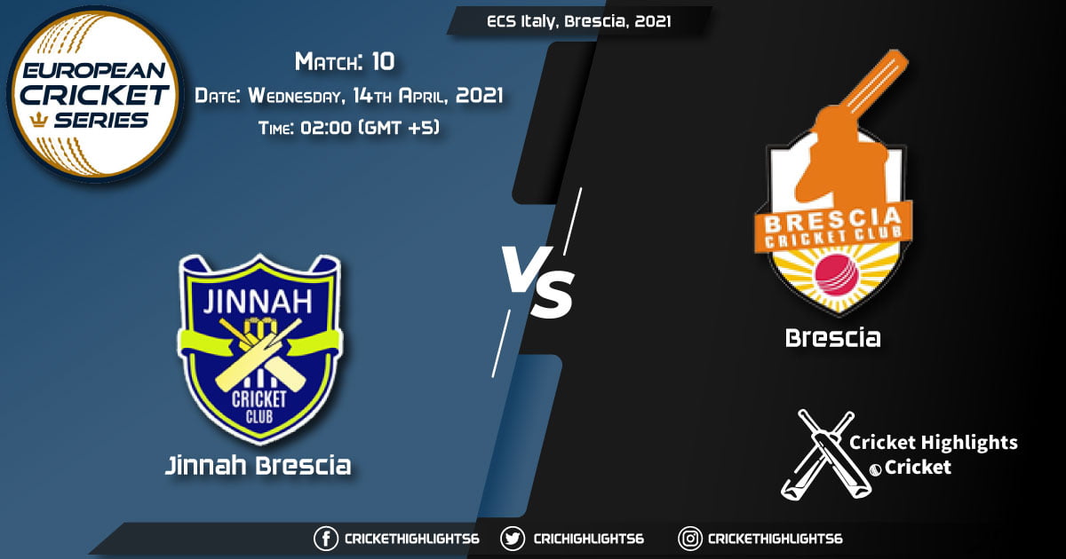 JIB vs BRE, Live Scorecard, Match 10, April 14, 2021, Live Cricket Score, ECS Italy, Brescia, 2021