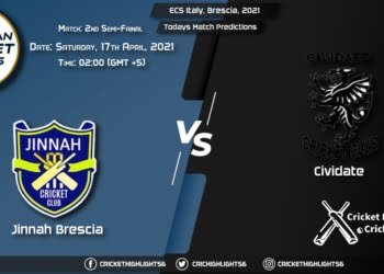 JIB vs CIV, Live Scorecard, Match 2nd Semi Final, April 17, 2021, Live Cricket Score, ECS Italy, Brescia, 2021