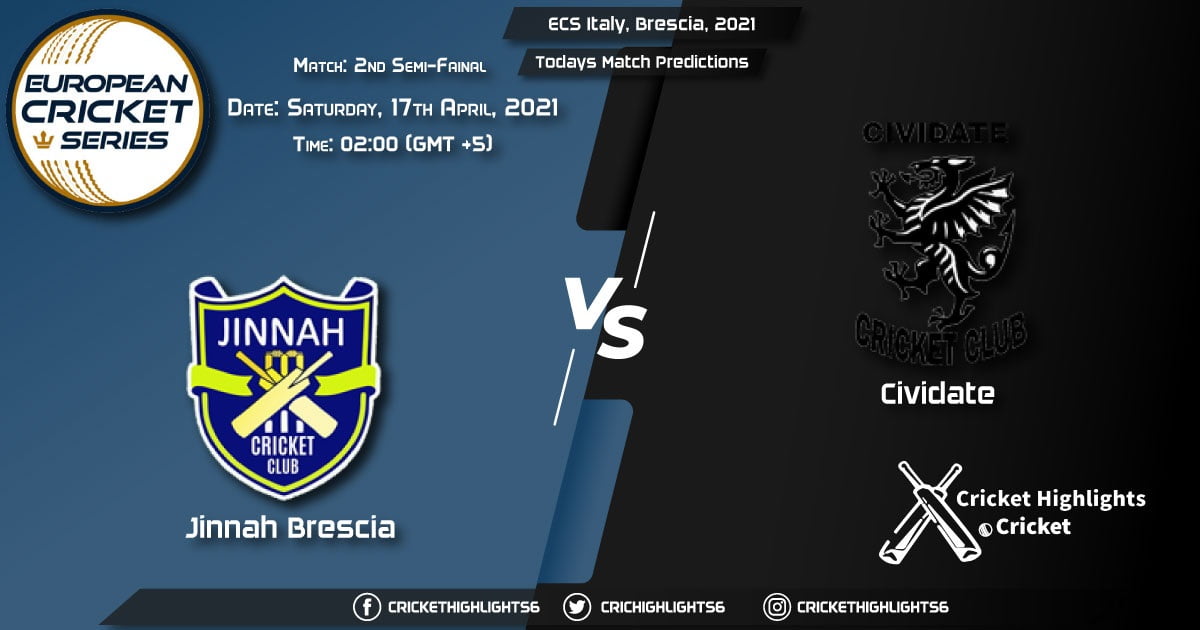 JIB vs CIV, Live Scorecard, Match 2nd Semi Final, April 17, 2021, Live Cricket Score, ECS Italy, Brescia, 2021