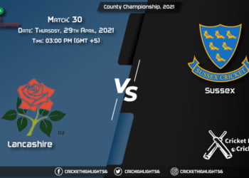 LAN vs SUS, Live Scorecard, Match 30, April 29, 2021, Live Cricket Score, County Championship, 2021