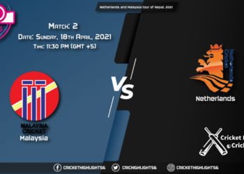 MAL vs NED, Live Scorecard, Match 2, April 18, 2021, Live Cricket Score, Netherlands and Malaysia tour of Nepal, 2021