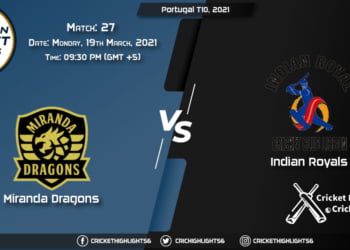 MD vs IR, Live Scorecard, Match 27, April 19, 2021, Live Cricket Score, Portugal T10, 2021