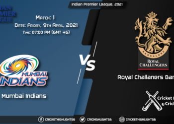 MI vs RCB, Live Scorecard, Match 1, April 09, 2021, Live Cricket Score, Indian Premier League, 2021