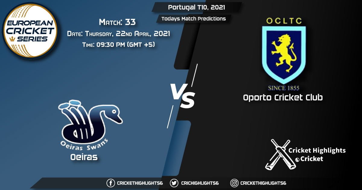 Portugal T10, 2021, Match 33: OEI vs OCC, Playing 11 & Today's Match Predictions