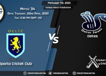 Portugal T10, 2021, Match 34: OCC vs OEI, Playing 11 & Today's Match Predictions