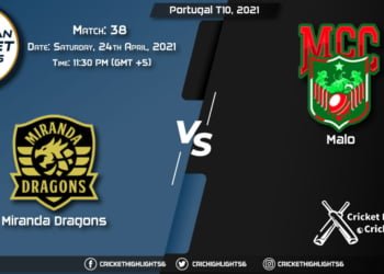 MD vs MAL, Live Scorecard, Match 38, April 24, 2021, Live Cricket Score, Portugal T10, 2021