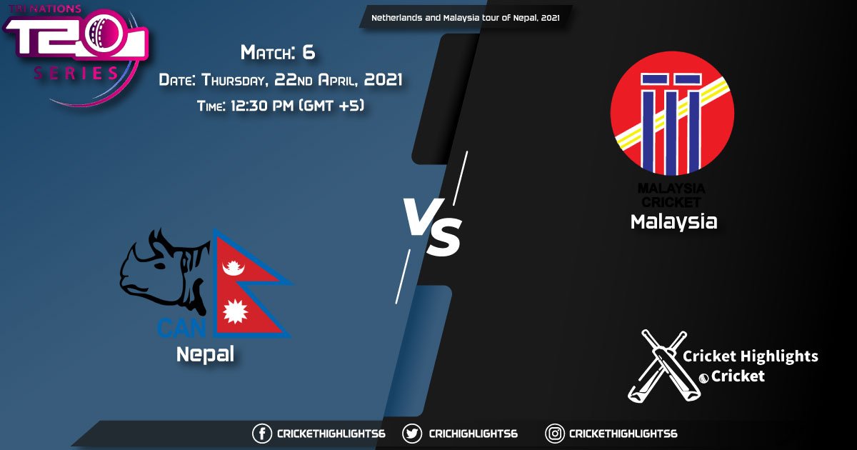 NEP vs MAL, Live Scorecard, Match 6, April 22, 2021, Live Cricket Score, Netherlands and Malaysia tour of Nepal, 2021