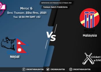 Netherlands and Malaysia tour of Nepal, 2021, Match 6: NEP vs MLY, Playing 11 Today's Match Predictions