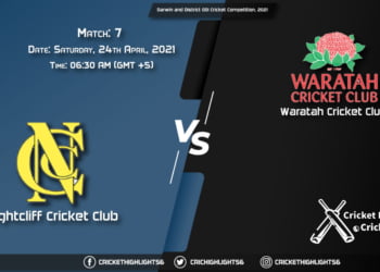 NIC vs WCC, Live Scorecard, Match 7, April 24, 2021, Live Cricket Score, Darwin and District ODI Cricket Competition – Premier Grade, 2021