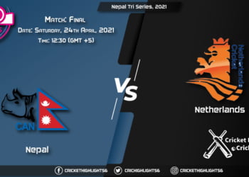Nepal Tri-Nation Series 2021 Live Final Match, NEP vs NED LIVE Streaming for free, When, Where, How to Watch