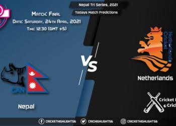 Netherlands and Malaysia tour of Nepal, 2021, Match Final: NEP vs NED, Playing 11 & Today's Match Predictions