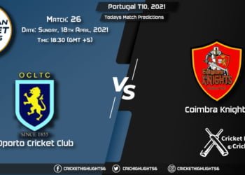 Portugal T10, 2021, Match 26: OCC vs CK, Playing 11 & Today's Match Predictions