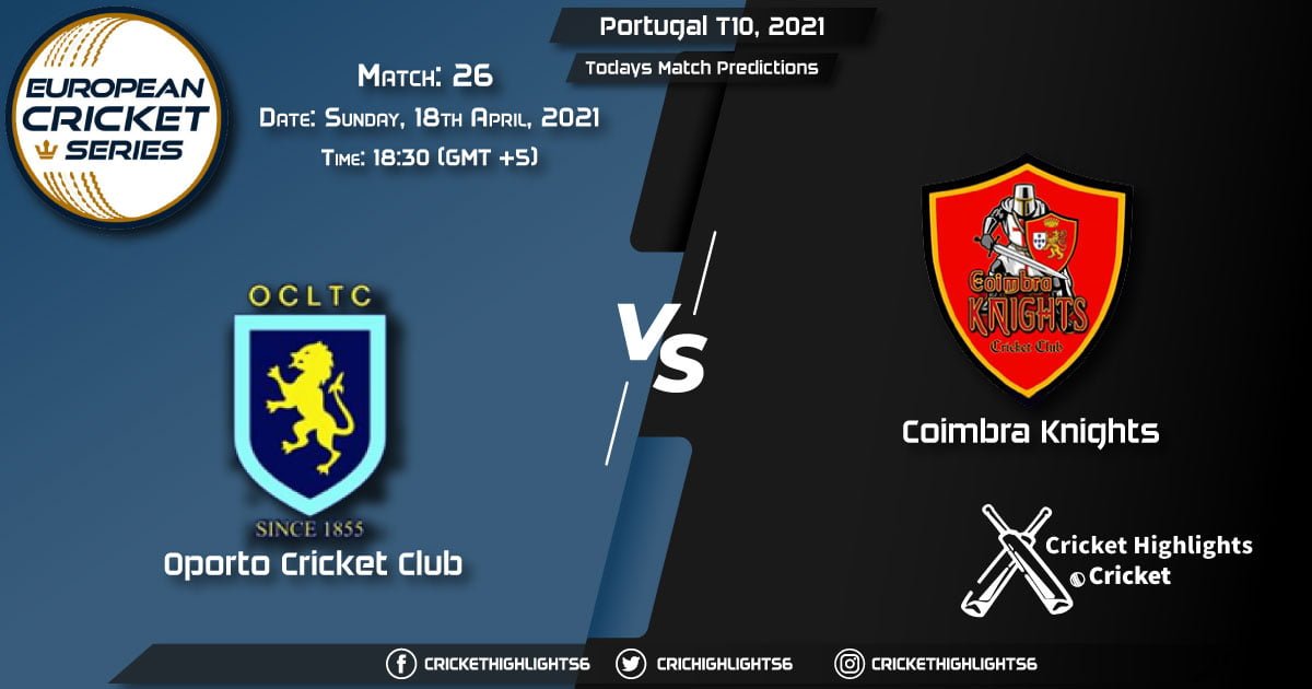 Portugal T10, 2021, Match 26: OCC vs CK, Playing 11 & Today's Match Predictions