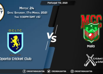OCC vs MAL, Live Scorecard, Match 24, April 17, 2021, Live Cricket Score, Portugal T10, 2021