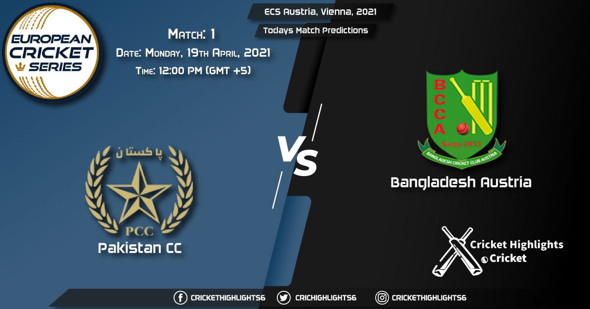 ECS Austria, Vienna, 2021, Match 1: PKC vs BAA, Playing 11 &Today's Match Predictions