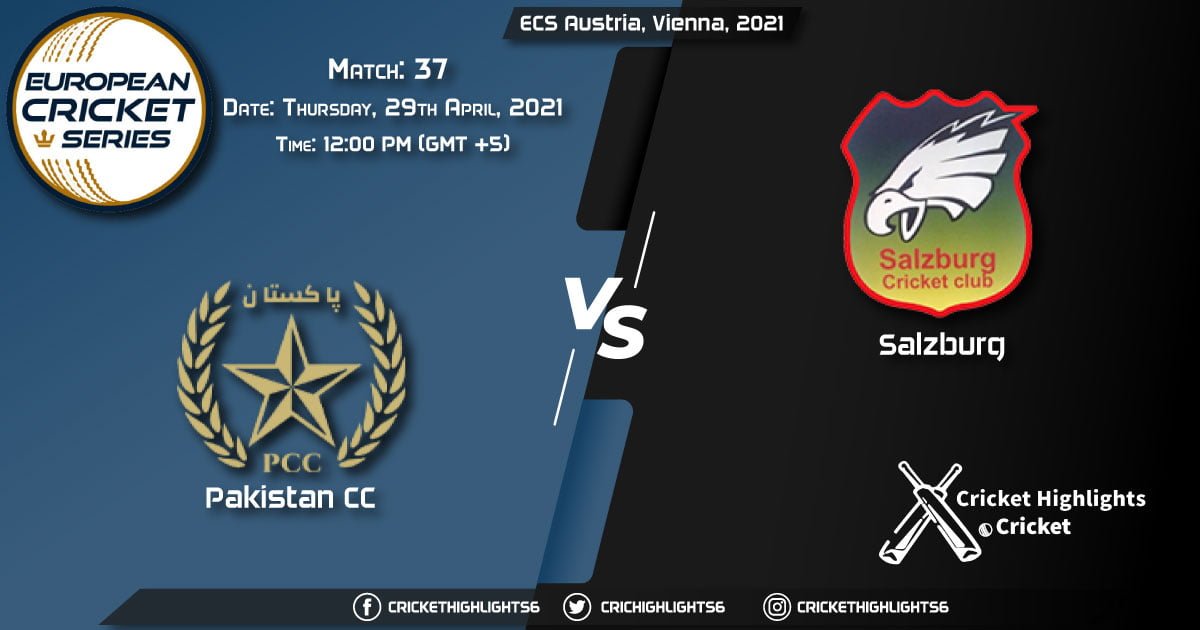 PKC vs SAL, Live Scorecard, Match 37, April 29, 2021, Live Cricket Score, ECS Austria, Vienna, 2021