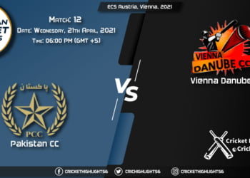 PKC vs VID, Live Scorecard, Match 12, April 21, 2021, Live Cricket Score, ECS Austria, Vienna, 2021