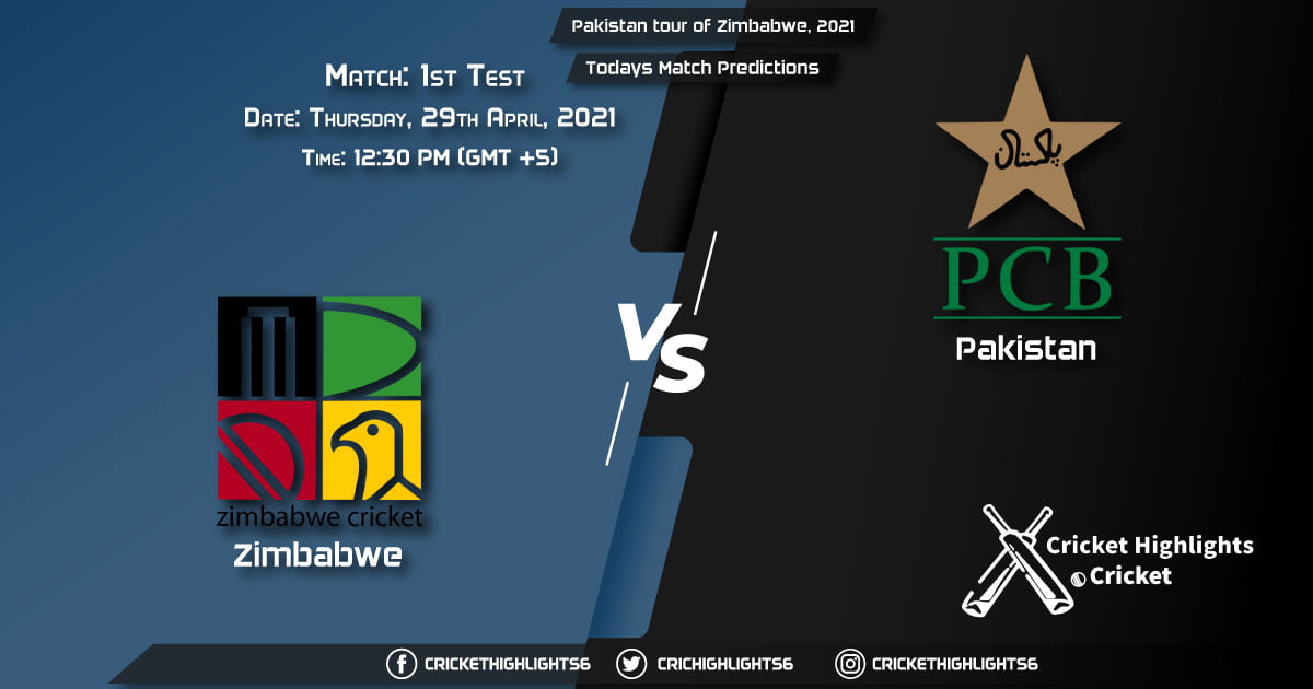 Pakistan tour of Zimbabwe, 2021, 1st Test Match: ZIM vs PAK, Playing 11 & Today's Match Predictions