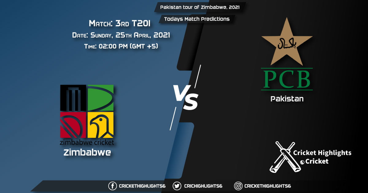 Pakistan tour of Zimbabwe, 2021, 3rd T20I Match: ZIM vs PAK, Playing 11 & Today's Match Predictions