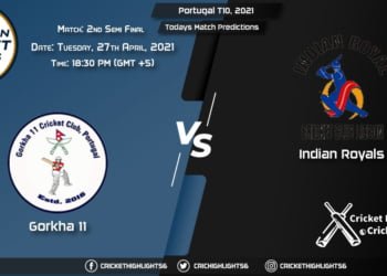 Portugal T10, 2021, 2nd Semi-Final: GOR vs IR, Playing 11 & Today's Match Predictions