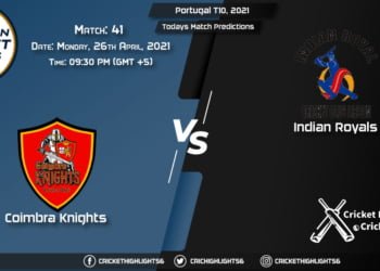 Portugal T10, 2021, Match 41: CK vs IR, Playing 11 & Today's Match Predictions