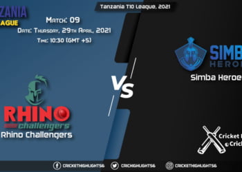 RNC vs SBH, Live Scorecard, Match 9, April 29, 2021, Live Cricket Score, Tanzania T10 League, 2021