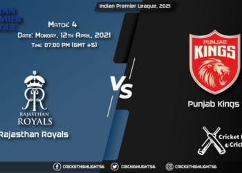 RP vs PBKS, Live Scorecard, Match 4, April 12, 2021, Live Cricket Score,Indian Premier League, 2021