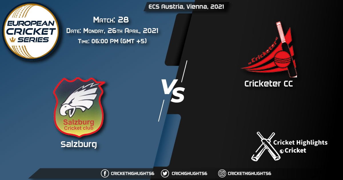 SAL vs CRC, Live Scorecard, Match 28, April 26 2021, Live Cricket Score, ECS Austria, Vienna, 2021