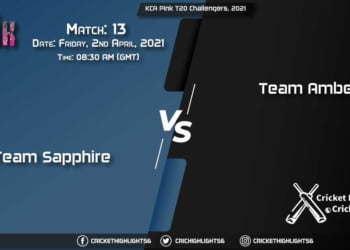 SAP vs AMB Live Scorecard, Match 13, April 02, 2021 Live Cricket Score, KCA Pink T20 Challengers, 2021