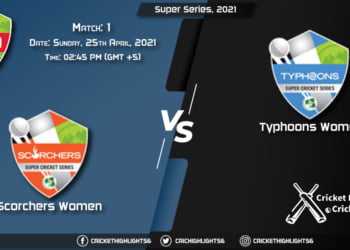 SCO-W vs TYP-W, Live Scorecard, Match 1st, April 25, 2021, Live Cricket Score, Super Series, 2021