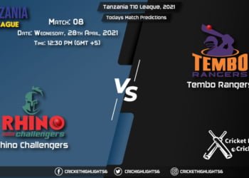 Tanzania T10 League, 2021, Match 8: RNC vs TRG, Playing 11 & Today's Match Predictions