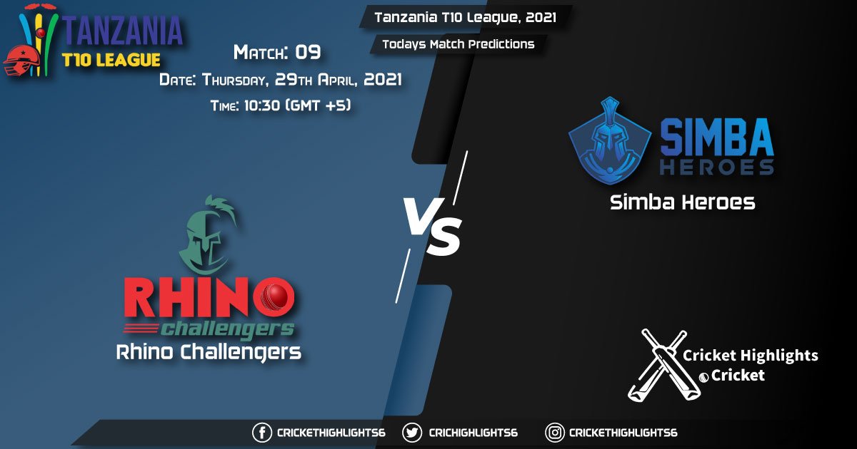 Tanzania T10 League, 2021, Match 9: RNC vs SBH, Playing 11 & Today's Match Predictions