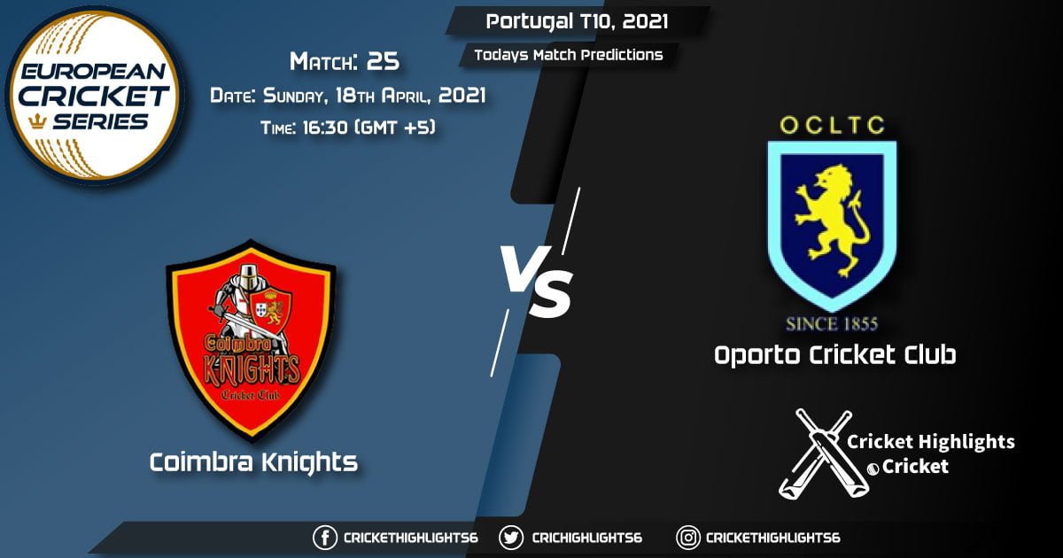 Portugal T10, 2021, Match 25: CK vs OCC, Playing 11 & Today's Match Predictions