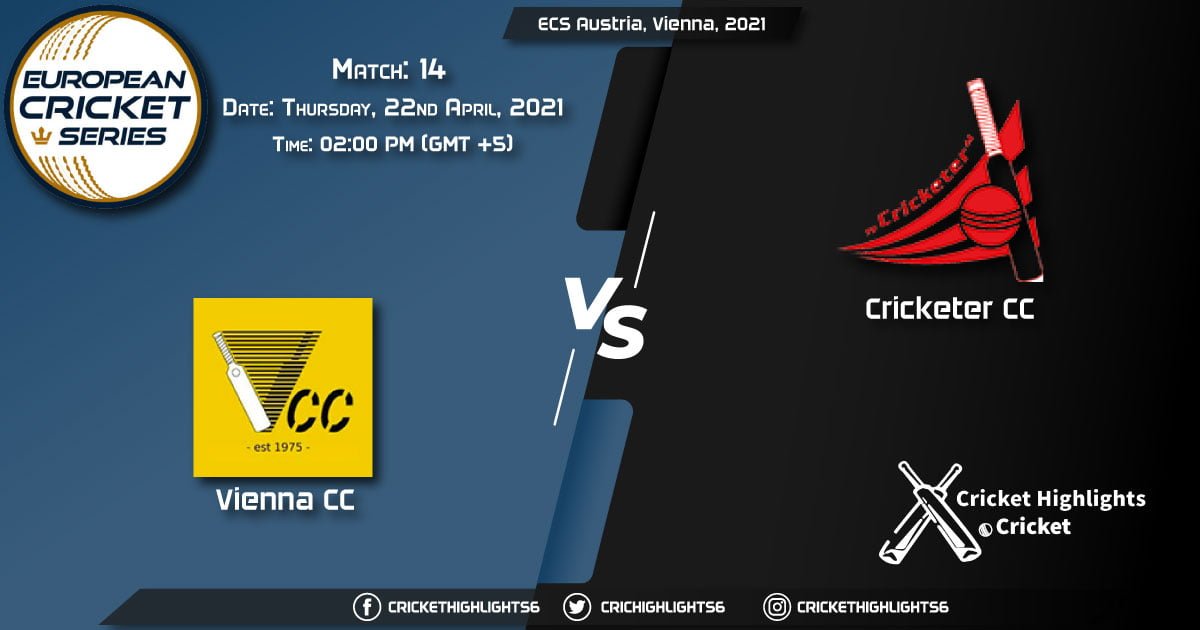 VCC vs CRC, Live Scorecard, Match 14, April 22, 2021, Live Cricket Score, ECS Austria, Vienna, 2021