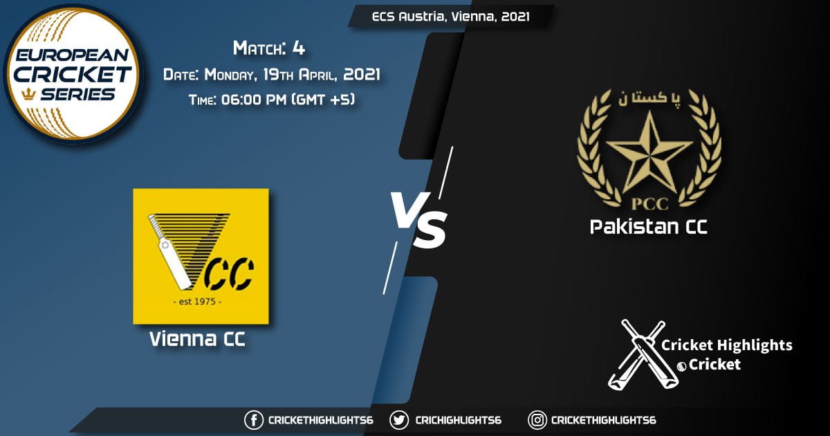 VCC vs PKC, Live Scorecard, Match 4, April 19, 2021, Live Cricket Score, ECS Austria, Vienna, 2021