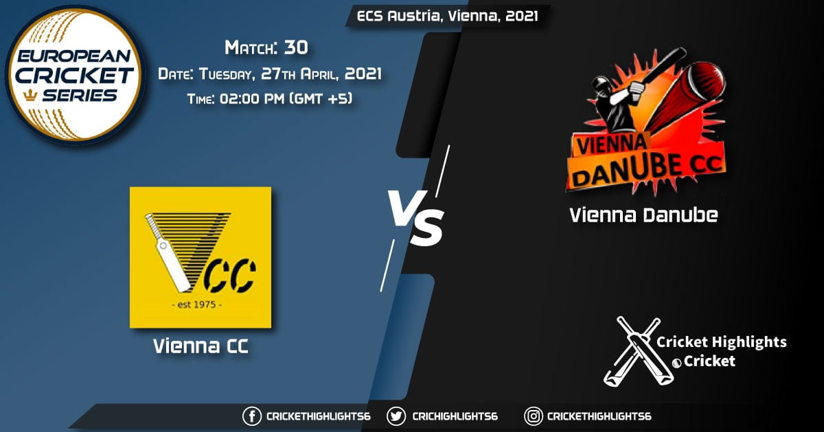 VCC vs VID, Live Scorecard, Match 30, April 27 2021, Live Cricket Score, ECS Austria, Vienna, 2021