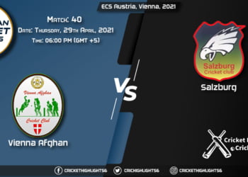 VIA vs SAL, Live Scorecard, Match 40, April 29, 2021, Live Cricket Score, ECS Austria, Vienna, 2021