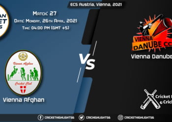 VIA vs VID, Live Scorecard, Match 27, April 26 2021, Live Cricket Score, ECS Austria, Vienna, 2021