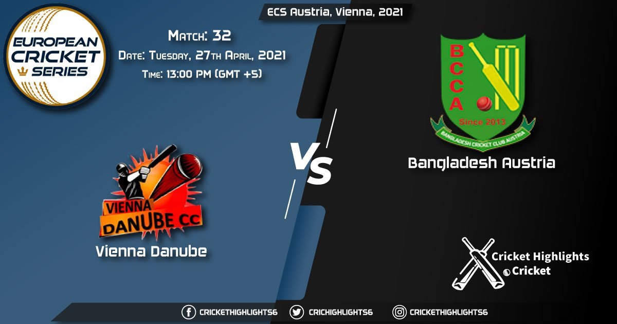 VID vs BAA, Live Scorecard, Match 32, April 27 2021, Live Cricket Score, ECS Austria, Vienna, 2021