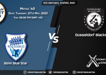 BBS vs DB, Live Scorecard, Match 40, May 27, 2021, Live Cricket Score, ECS Germany, Krefeld, 2021