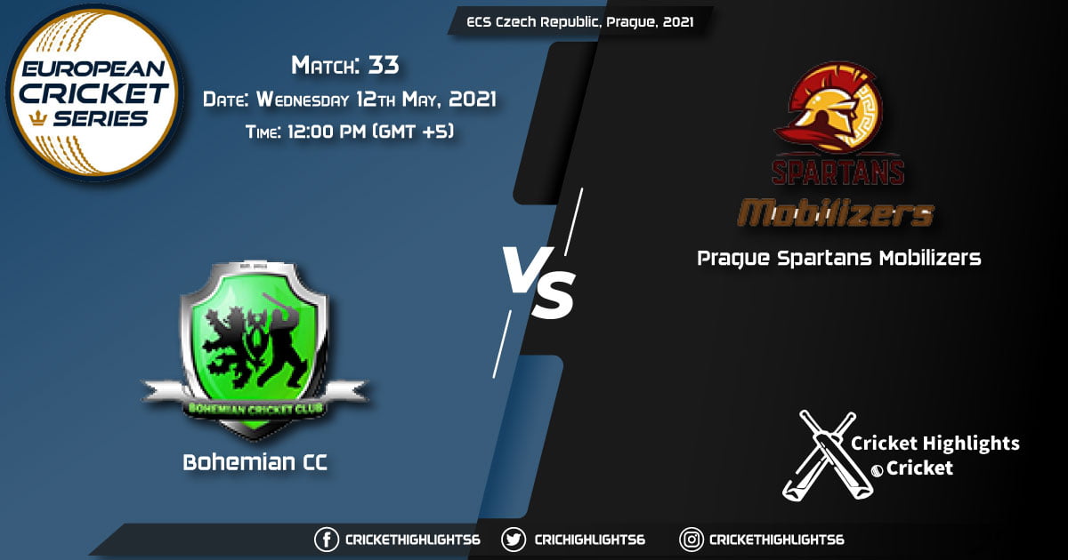 BCC vs PSM, Live Scorecard, Match 33, May 12, 2021, Live Cricket Score, ECS Czech Republic, Prague, 2021