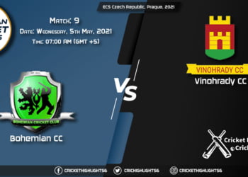 BCC vs VCC, Live Scorecard, Match 9, May 5, 2021, Live Cricket Score, ECS Czech Republic, Prague, 2021