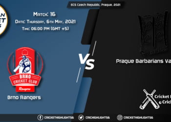 BRG vs PBV, Live Scorecard, Match 16, May 6, 2021, Live Cricket Score, ECS Czech Republic, Prague, 2021