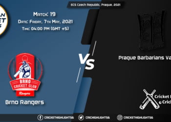 BRG vs PBV, Live Scorecard, Match 19, May 7, 2021, Live Cricket Score, ECS Czech Republic, Prague, 2021