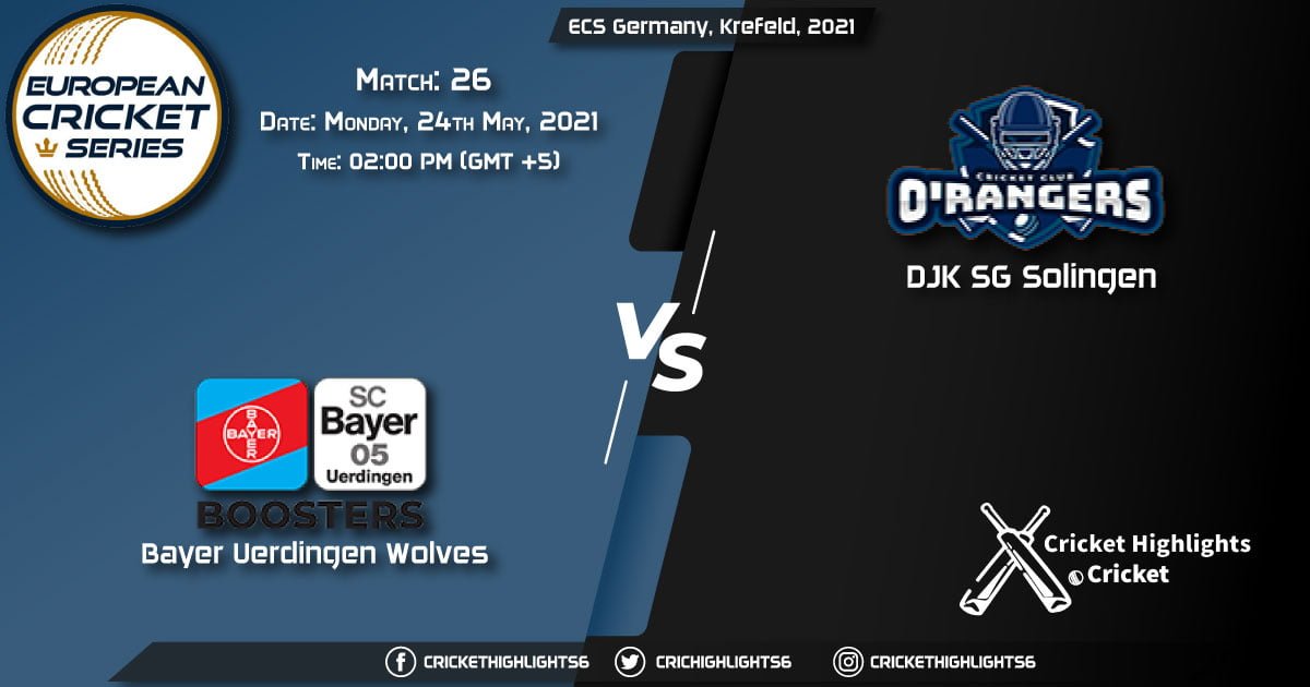 BUW vs DSS, Live Scorecard, Match 26, May 24, 2021, Live Cricket Score, ECS Germany, Krefeld, 2021