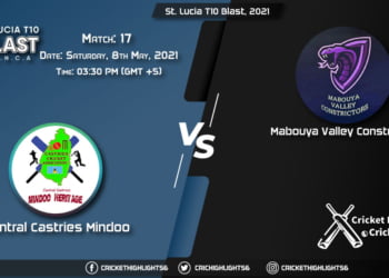 CCMH vs MAC, Live Scorecard, Match 17, May 8, 2021, Live Cricket Score, St. Lucia T10 Blast, 2021