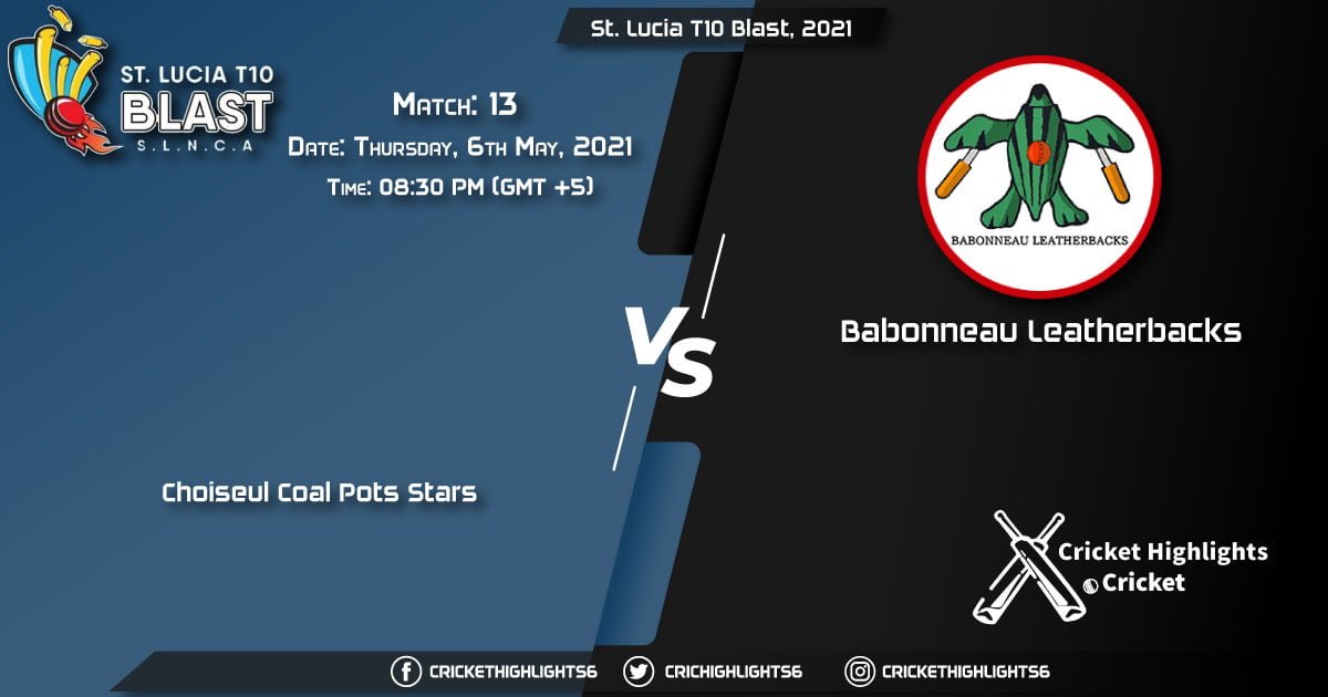 CCP vs BLS, Live Scorecard, Match 13, May 6, 2021, Live Cricket Score, St. Lucia T10 Blast, 2021