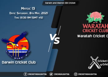 DDC vs WCC, Live Scorecard, Match 13, May 8, 2021, Live Cricket Score, Darwin and District ODI Cricket Competition - Premier Grade, 2021