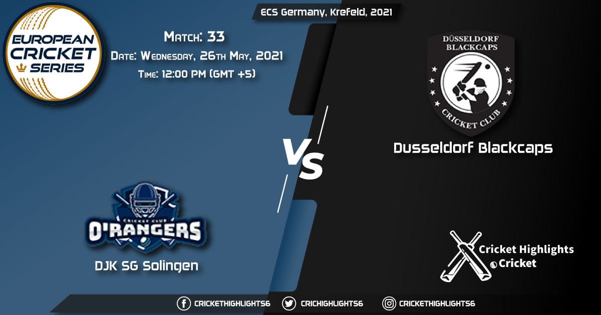 DSS vs DB, Live Scorecard, Match 33, May 26, 2021, Live Cricket Score, ECS Germany, Krefeld, 2021