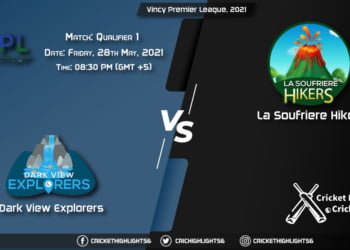 DVE vs LSH, Live Scorecard, Match Qualifier 1, May 28, 2021, Live Cricket Score, Vincy Premier League, 2021